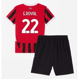 AC Milan Emerson Royal #22 Thuis tenue Kids 2024-25 Korte Mouw (+ Korte broeken)